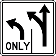 lane control sign