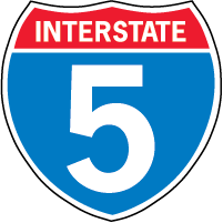 interstate route sign