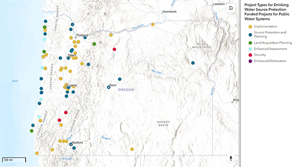 map of funded projects