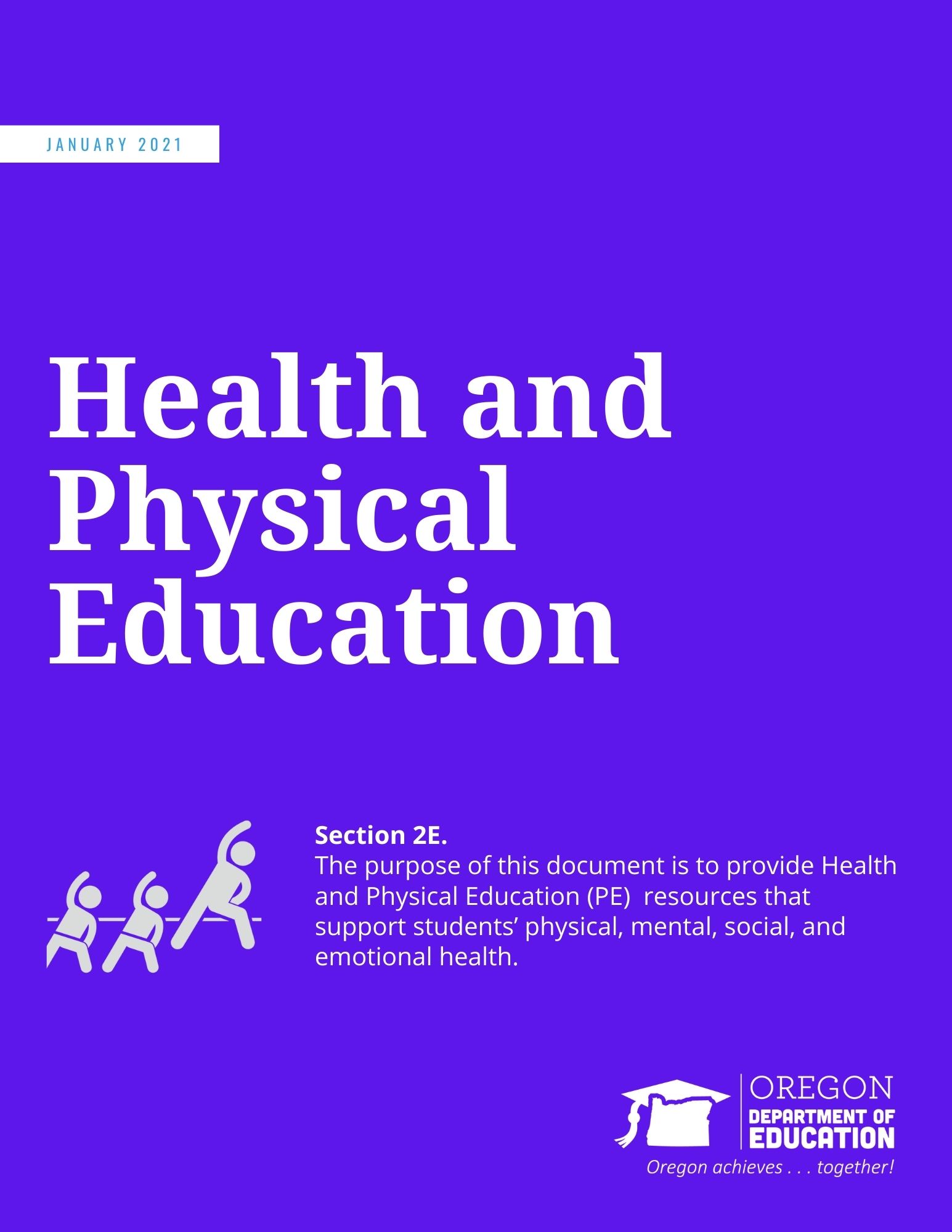 Health and Physical Education Cover - Purple