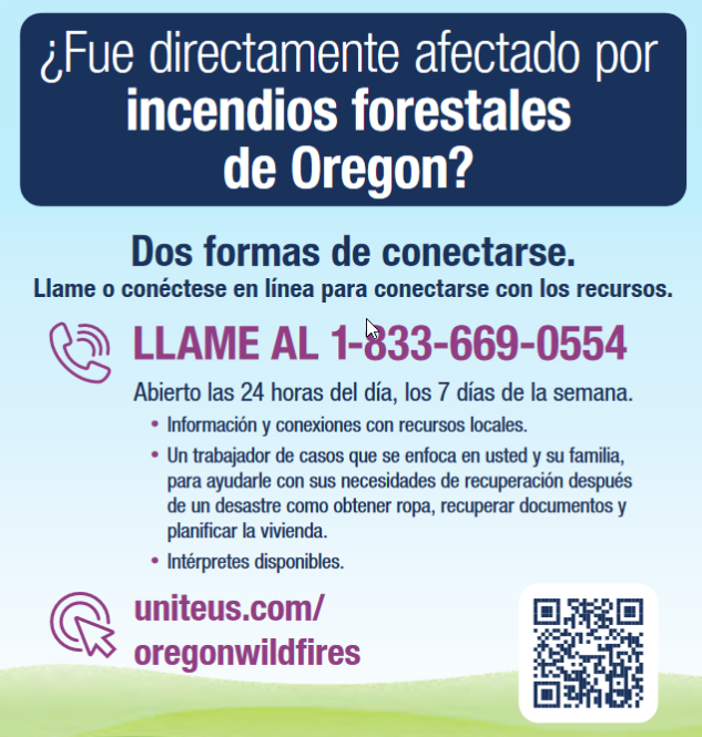 Fue directamente afectado por incendios forestales de Oregon