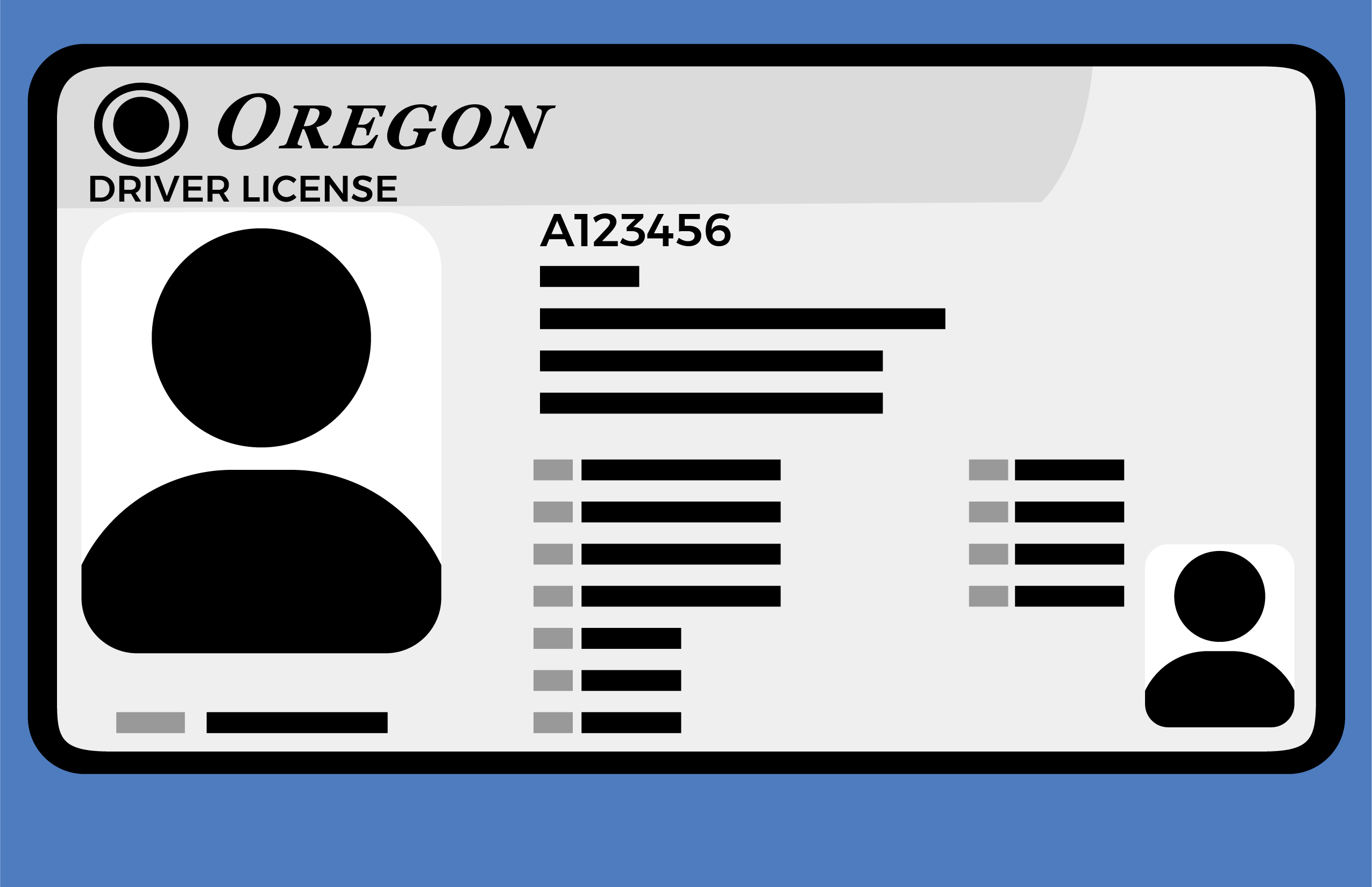 Oregon Department of Transportation Page Driver's License