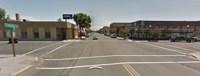 View of downtown Burns.