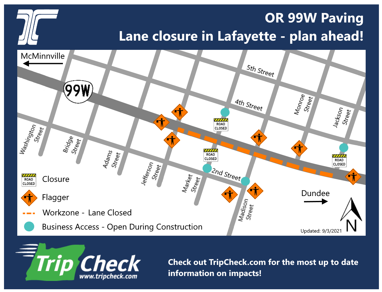 Close map. Lane closure. Oregon Department of Transportation pay Scale. 2022 Made in America Festival Road closures Map.