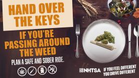 NHTSA Thanksgiving Sober Ride Home graphic