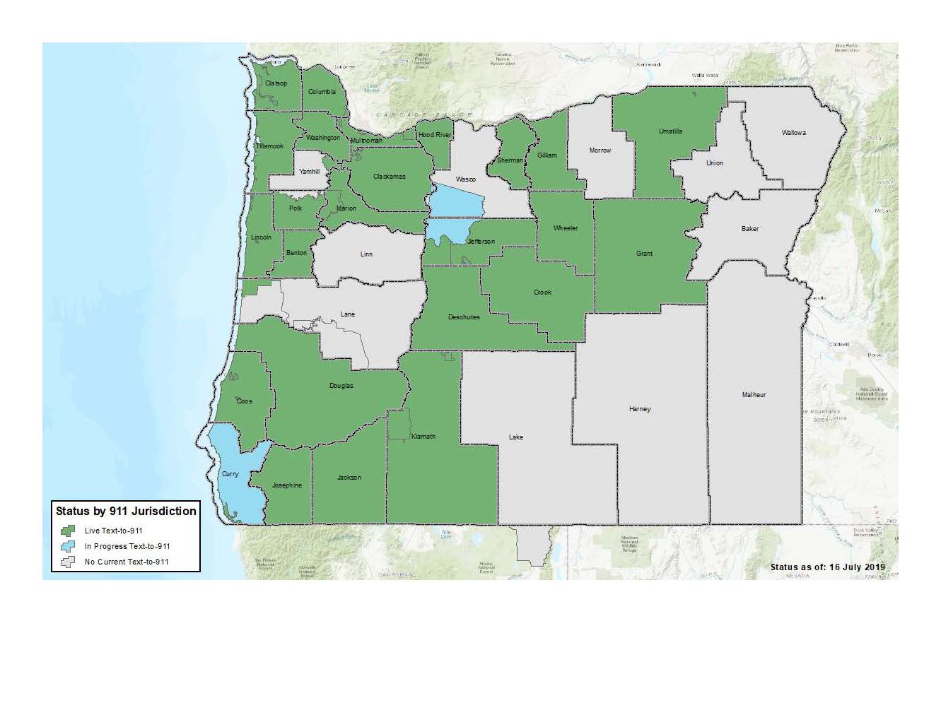 Oregon Office of Emergency Management : Text to 9-1-1 : State 9-1-1 ...