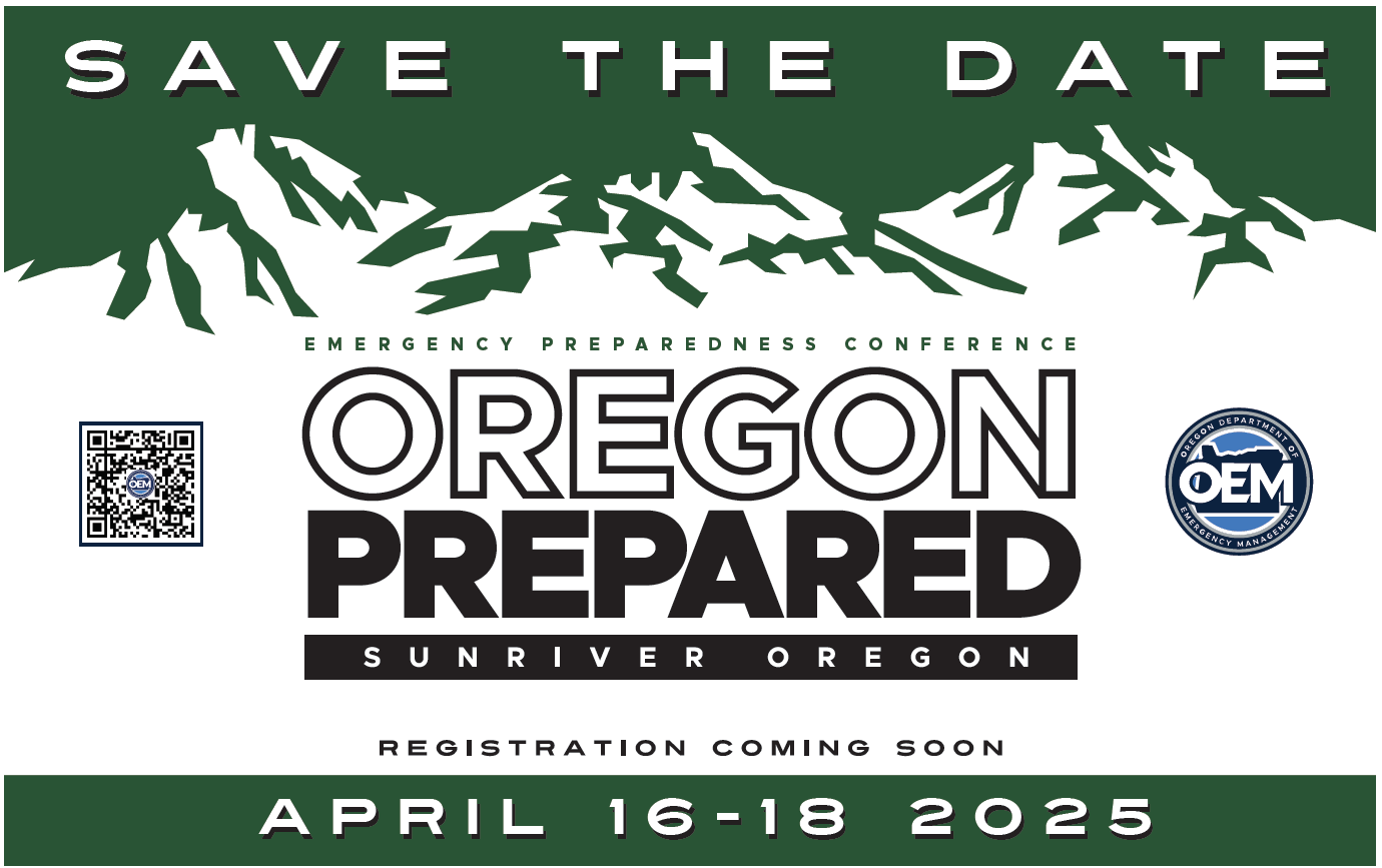 Oregon Prepared 2025 Save the Date Flyer