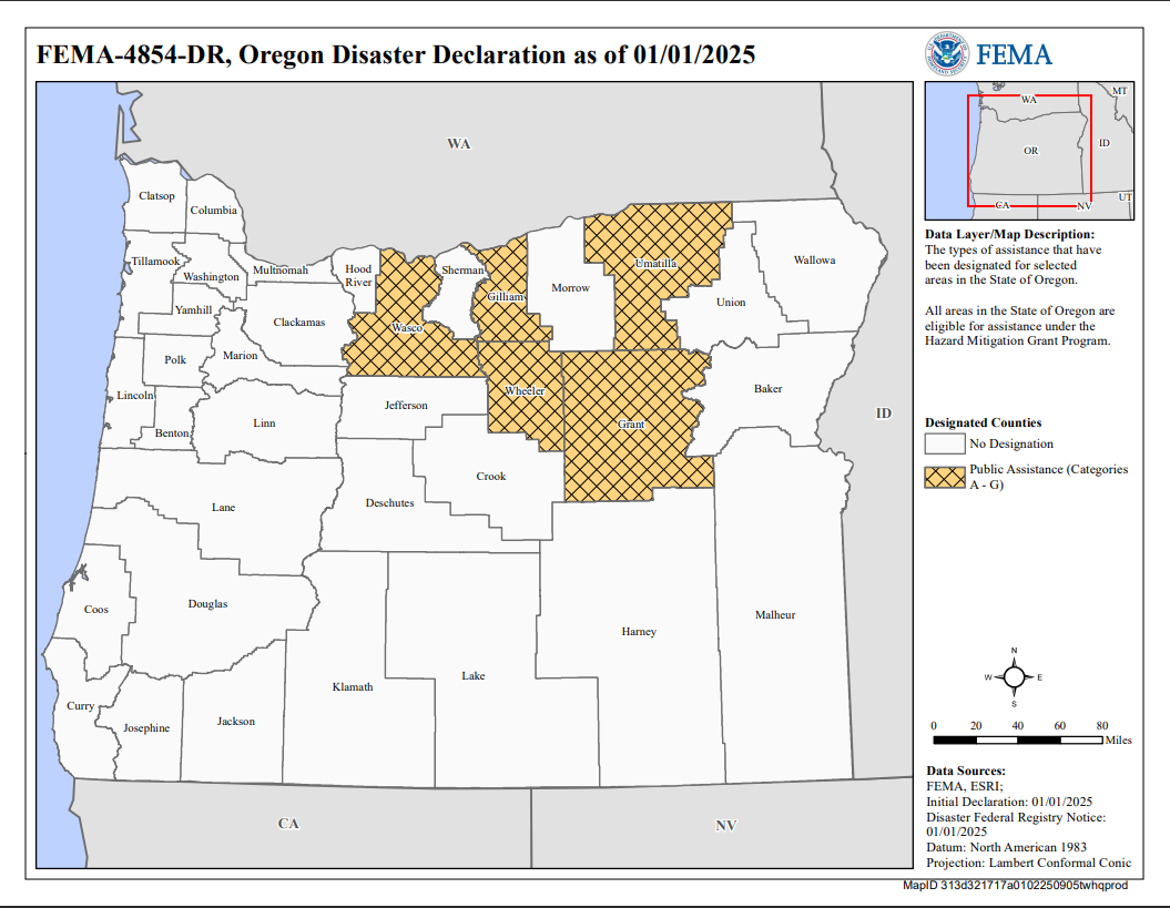 DR4854 Designated Areas and Branches Map