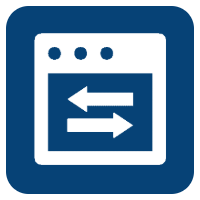 Data interchange icon