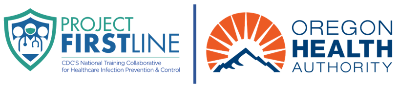 Project Firstline/Oregon Health Authority logos