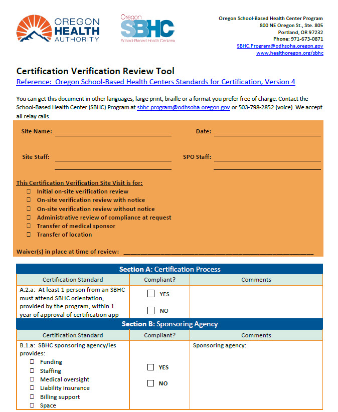 Verification Review Tool