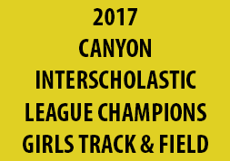 2017 Canyon Interscholastic League Champions Girls Track & Field