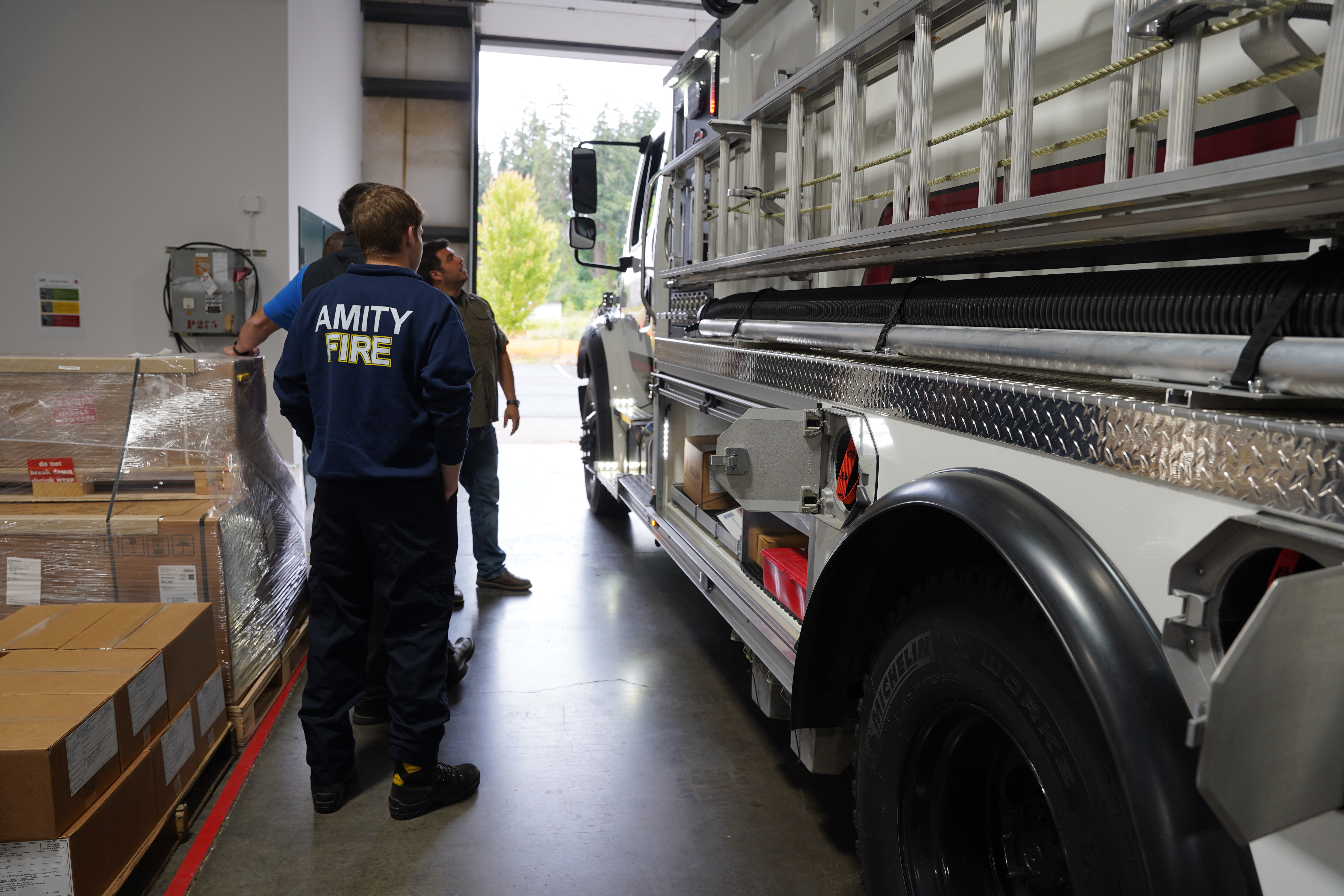Amity Fire's new water tender