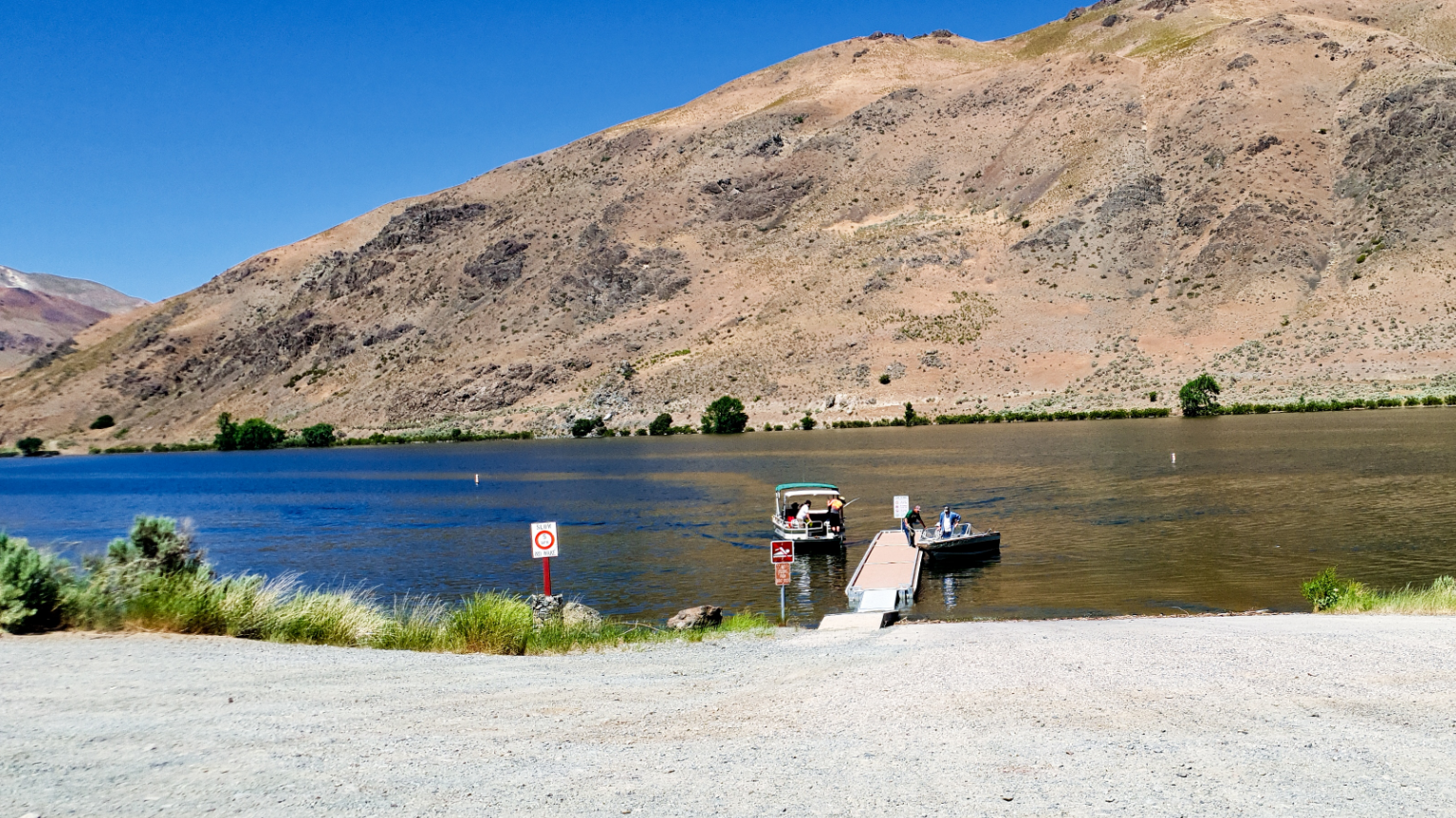 Spring Recreation boating facility on Brownlee Reservoir, managed by the Bureau of Land Management 