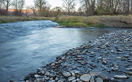 view of the confluence of the Lostine and Wallowa Rivers