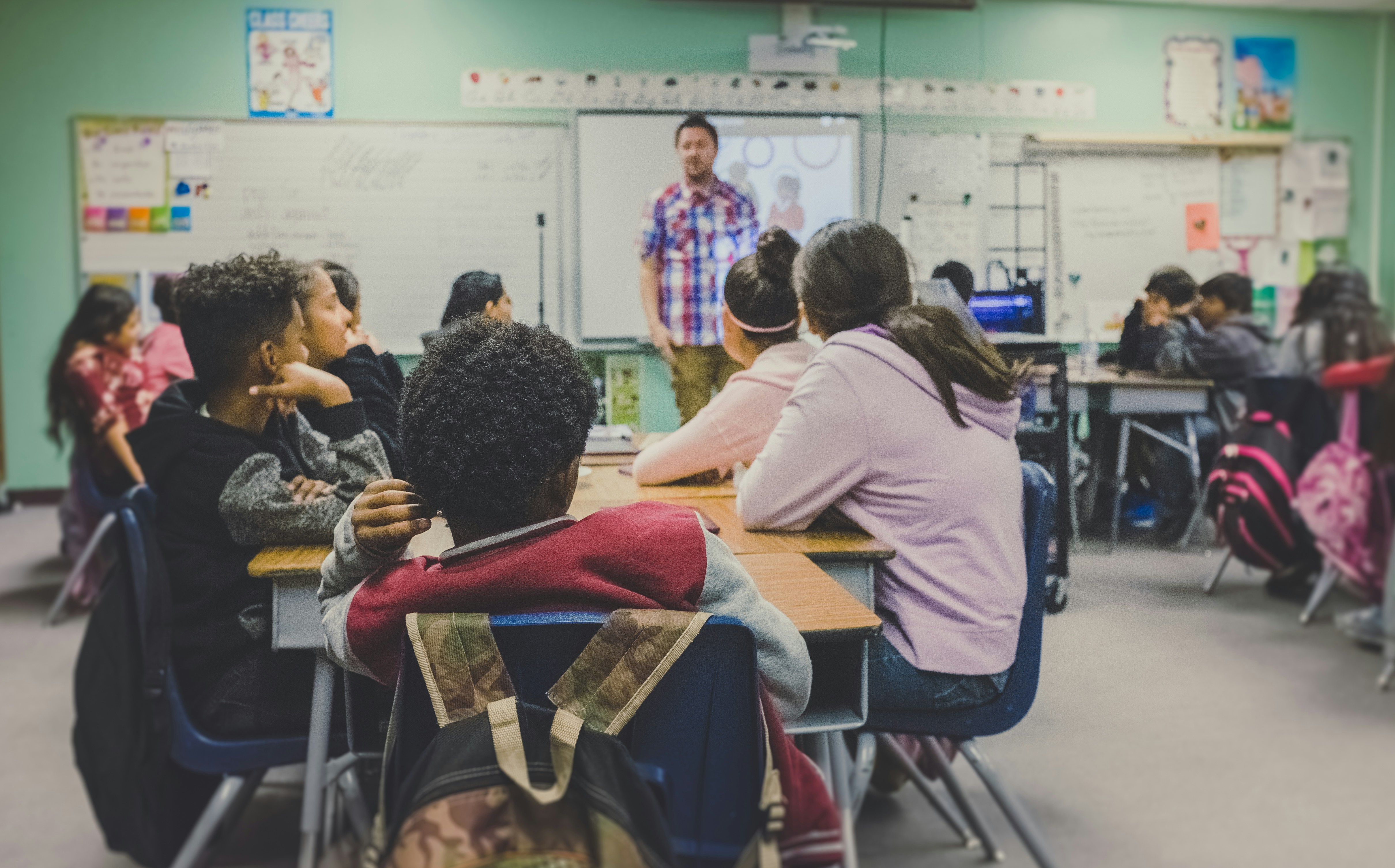 Picture of kids in a classroom